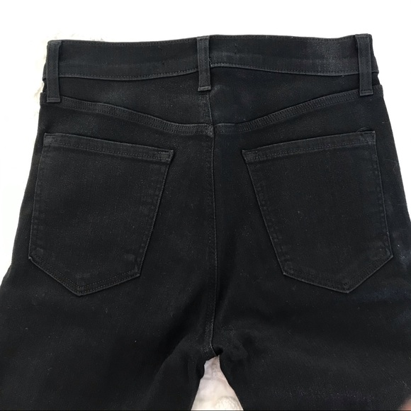 J Brand Jeans Womens Size 26 Black Alana Coated Denim High-Rise Crop - Picture 9 of 12